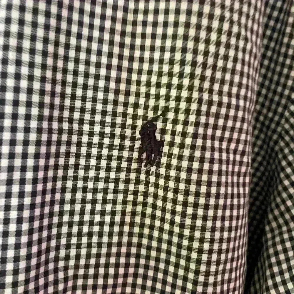 SOLD!! U.S. Polo Assn. Mens Gingham Long Sleeve Button-Down Woven Shirt, Large - Picture 5 of 6